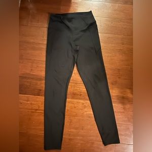 pink black leggings size medium